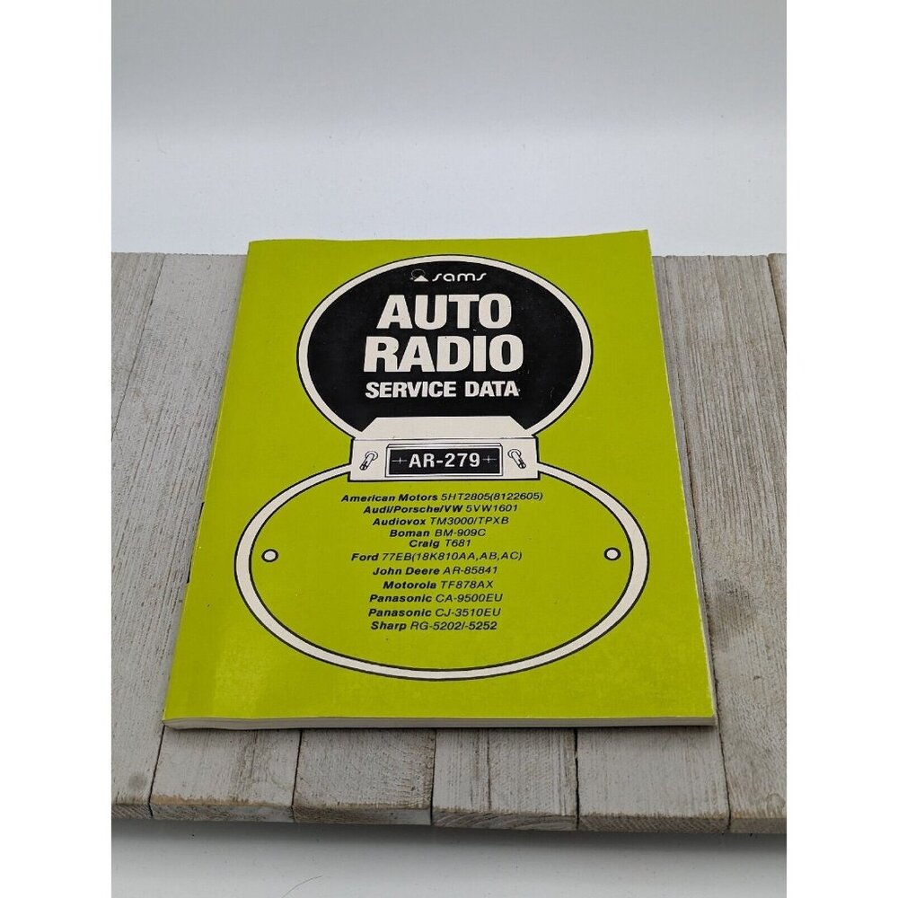 Original Sams Auto Radio Service Data Book AR-279